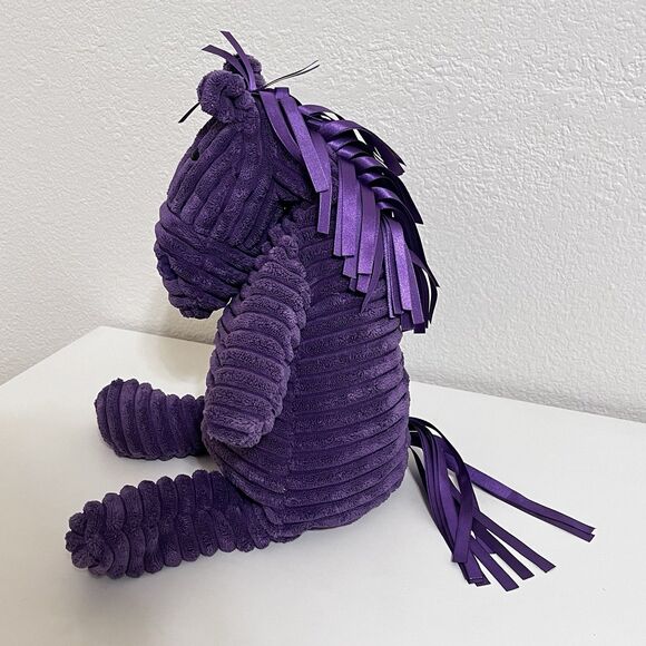 Jellycat Cordy Roy Purple Horse Plush Stuffed Animal Ribbon Tail 16" NO TUSH TAG - Picture 6 of 16